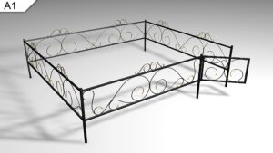 Металлическая ограда А1