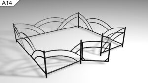 Металлическая ограда А14