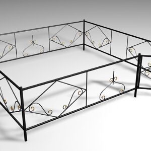 Металлическая ограда Б1