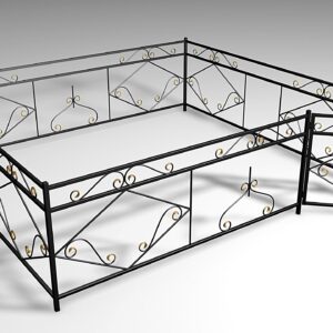 Металлическая ограда Б2