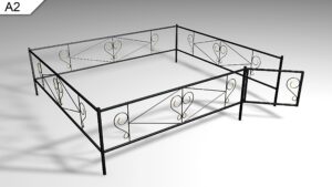 Металлическая ограда А2