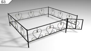 Металлическая ограда Б3