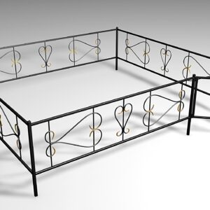 Металлическая ограда Б5