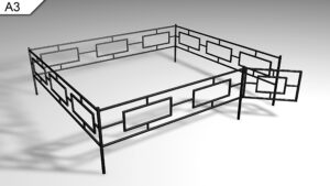 Металлическая ограда А3