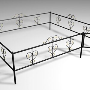 Металлическая ограда А4