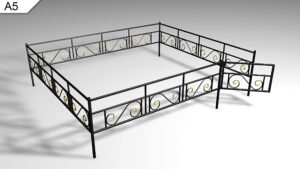 Металлическая ограда А5