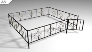 Металлическая ограда А8