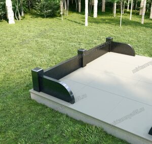 Ограда гранитная 9