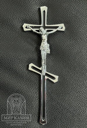 Крест на памятник накладной, декоративный, металлический №5