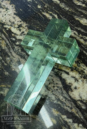 Крест из стекла на памятник №2